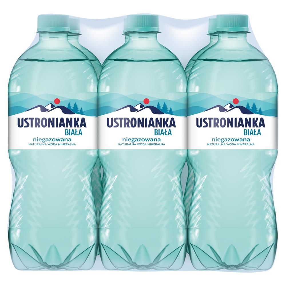 Ustronianka Biała Naturalna woda mineralna niegazowana 6 x 1 l