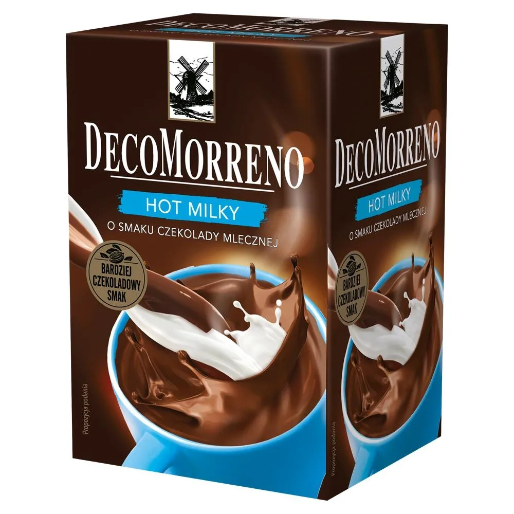 DecoMorreno Hot Milky Napój instant o smaku czekolady mlecznej 250 g (10 x 25 g)