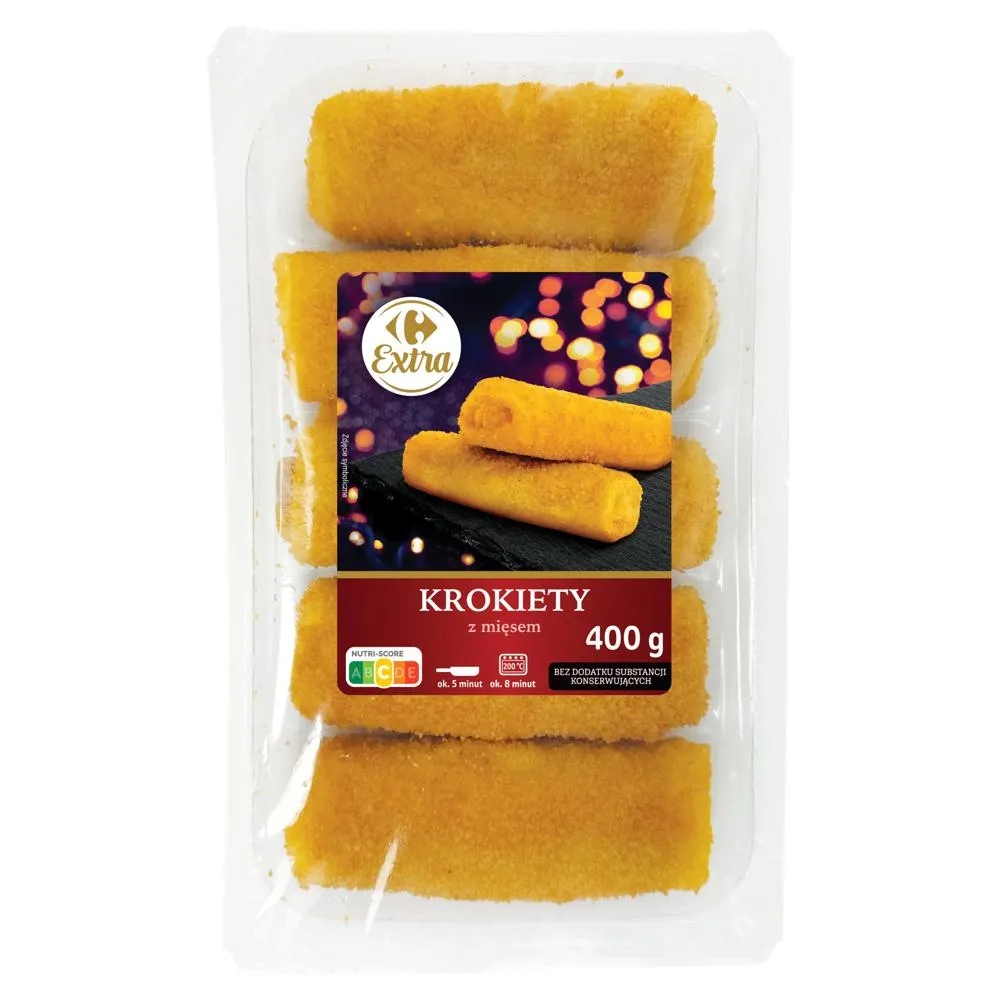 Carrefour Extra Krokiety z mięsem 400 g