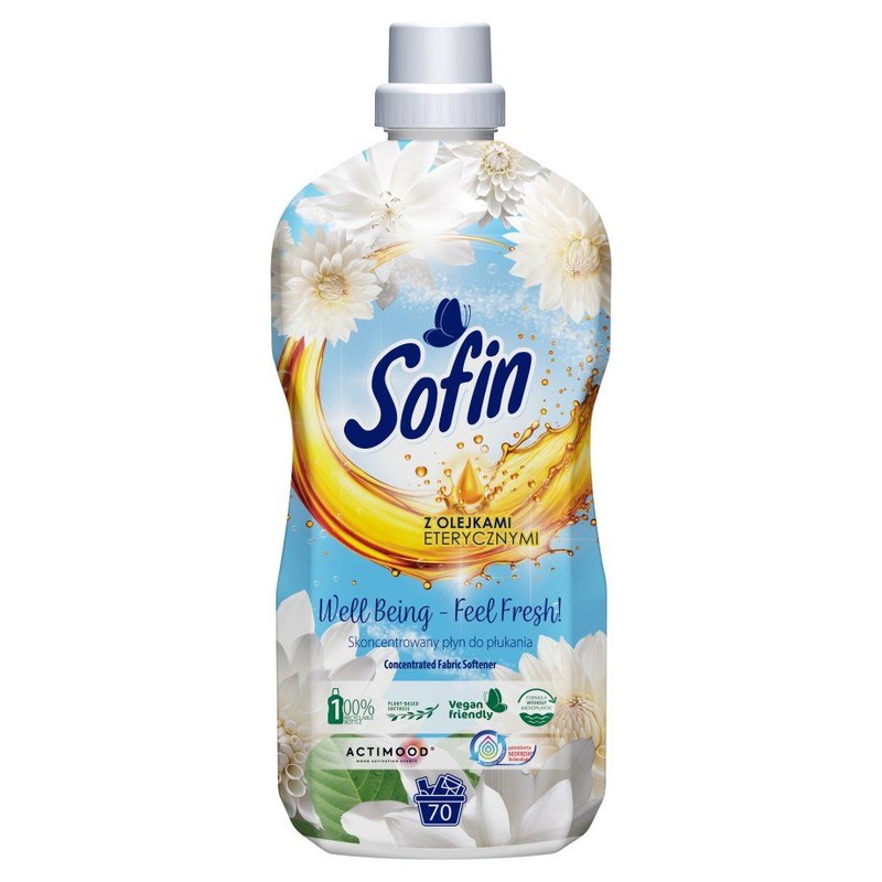 Płyn do płukania z olejkami eterycznymi Well Being - Feel Fresh  Sofin 1,4 l