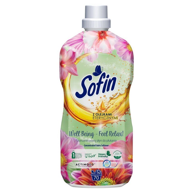 Płyn do płukania z olejkami eterycznymi Well Being-Feel Relax Sofin 1,4 l