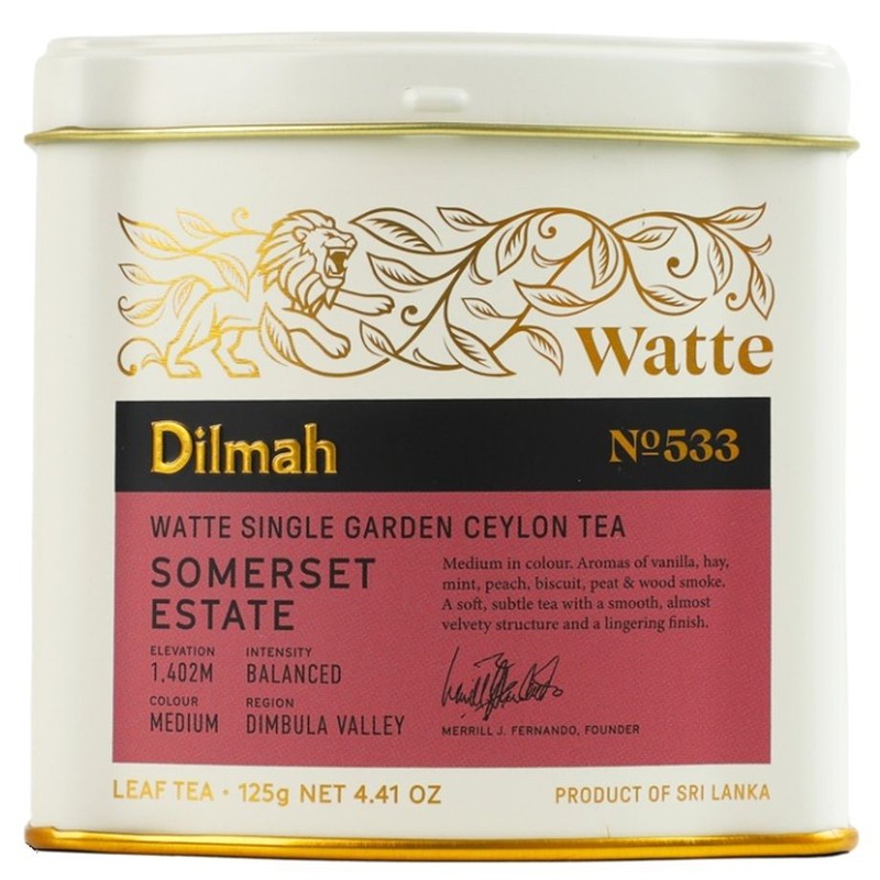 Herbata cejlońska Uda Watte single region Dimbula Dilmah 125 g