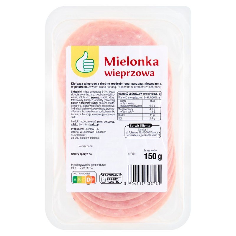 Mielonka wieprzowa Auchan 150 g