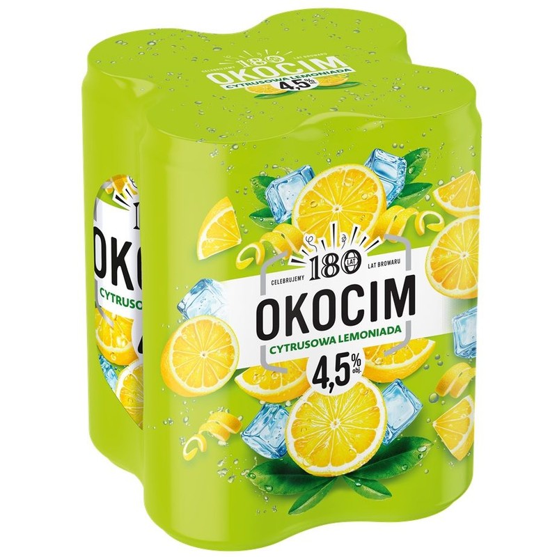 Piwo smakowe Cytrusowa Lemoniada alk. 4,5% obj. Okocim 4 x 500 ml