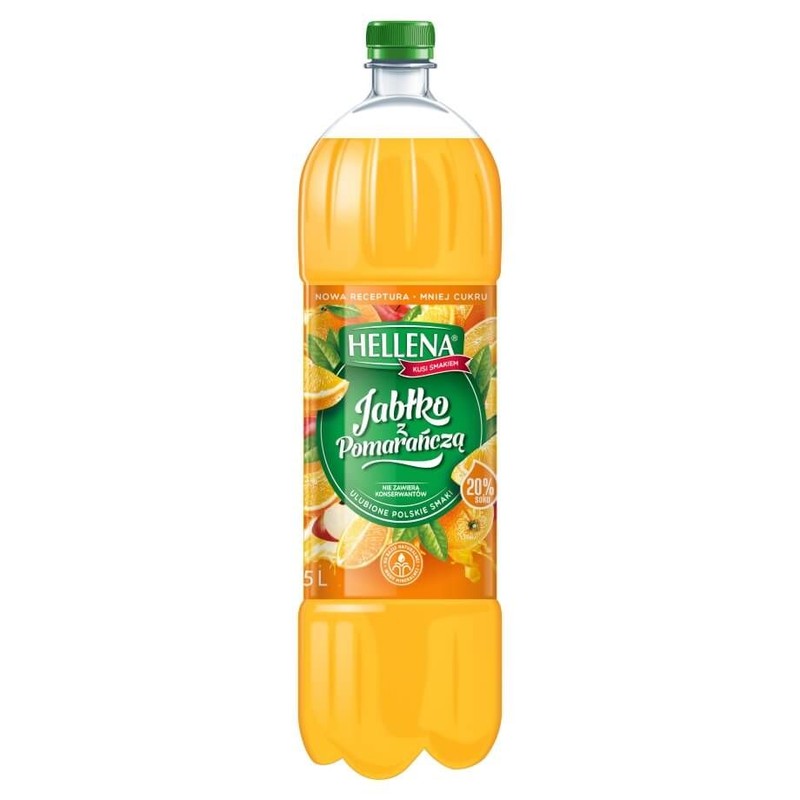 Napój owocowy o smaku jabłkowo pomarańczowym Hellena 1,75 l