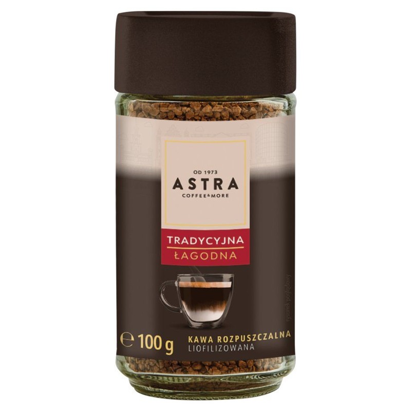 Kawa rozpuszczalna liofilizowana  Astra 100 g