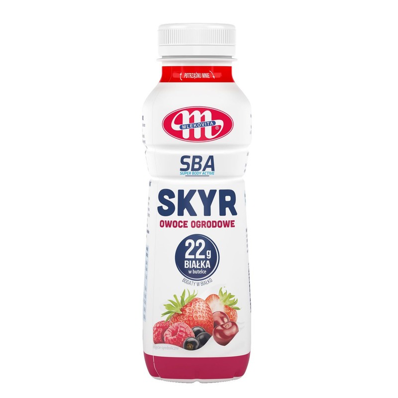 Skyr jogurt wysokobiałkowy owoce ogrodowe Mlekovita 330 g