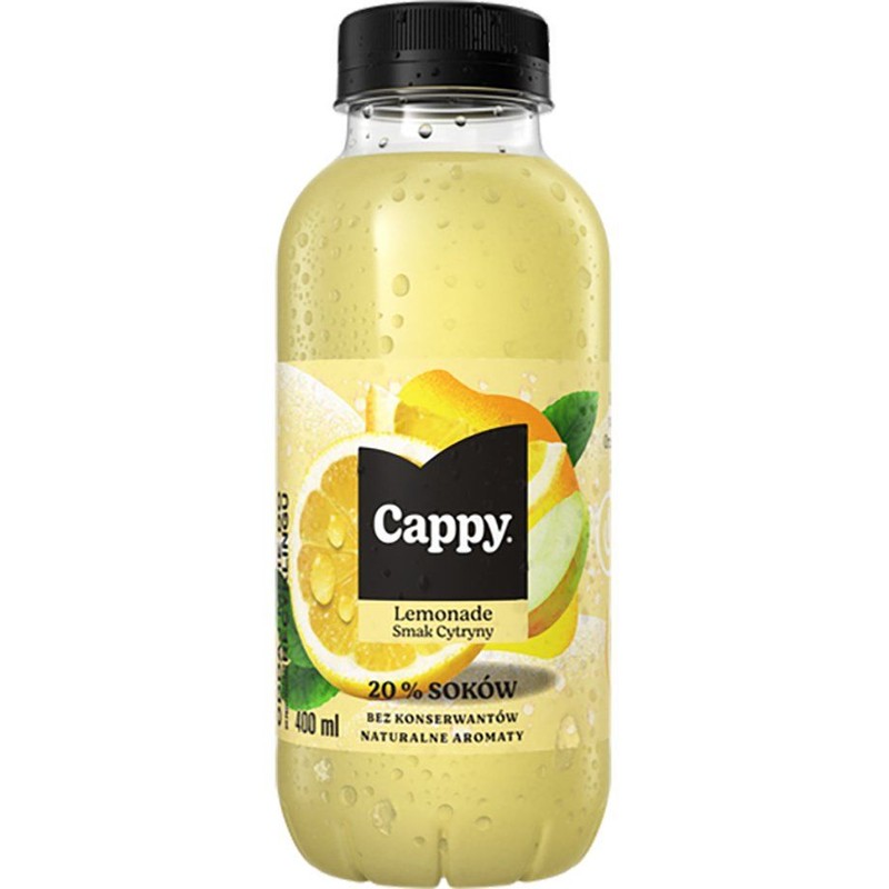 Napój niegazowany Lemonade o smaku cytrynowym Cappy 400 ml