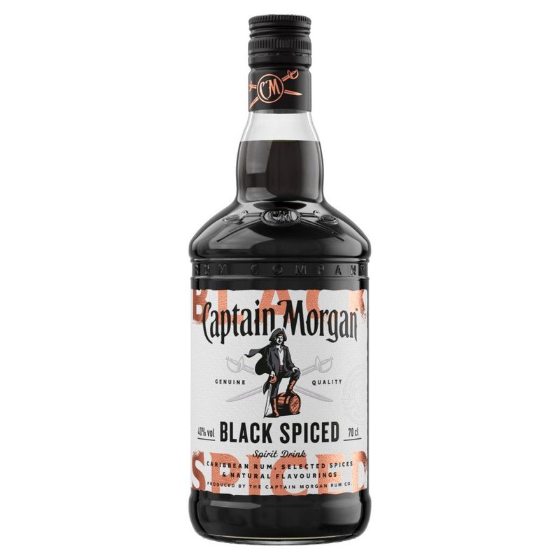 Rum Black Spiced alk.40% obj. Captain Morgan 700 ml