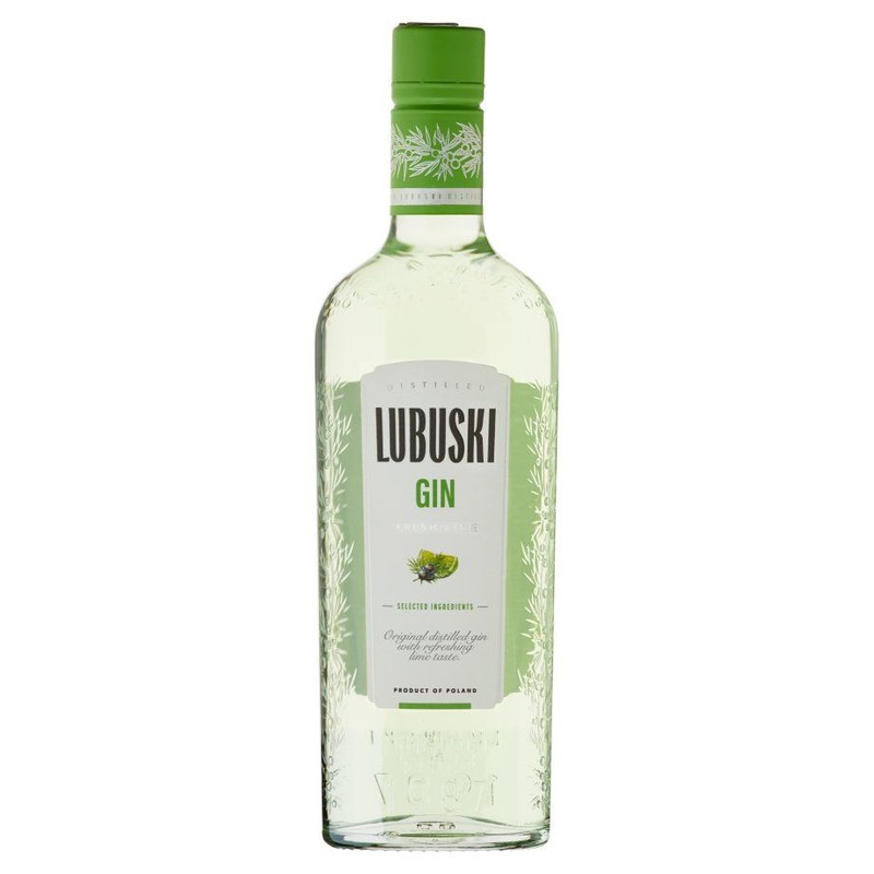Gin o smaku limonki Lubuski 500 ml