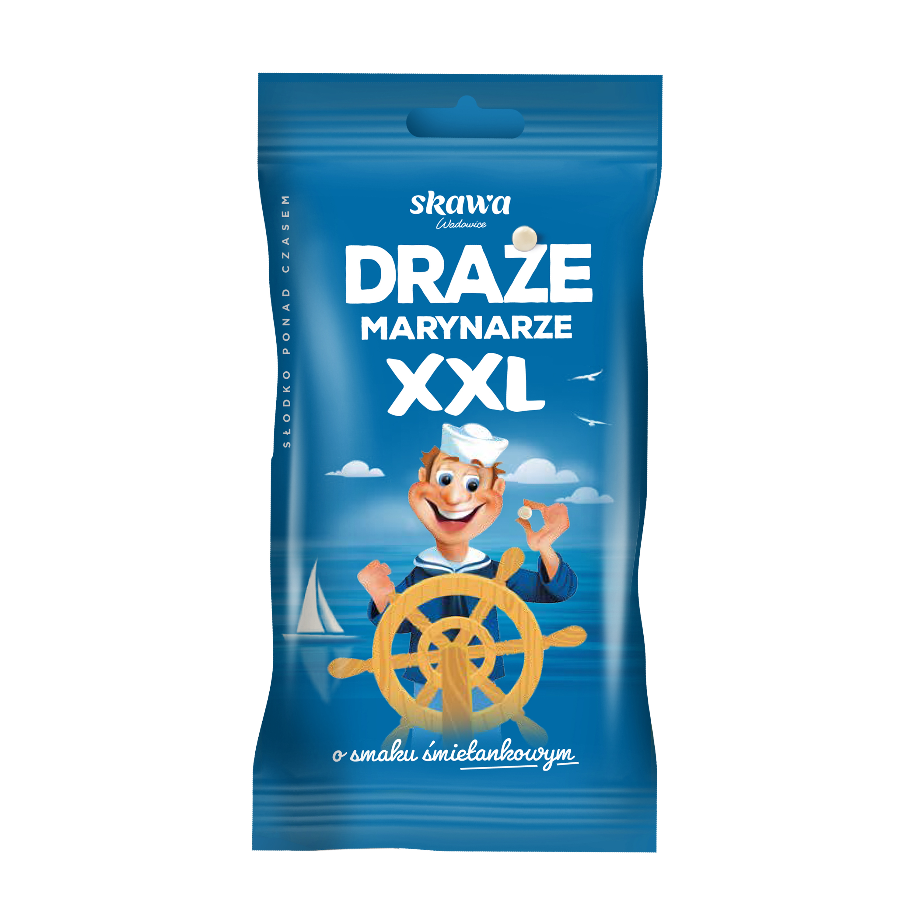 Skawa Draże Marynarze Xxl Śmietankowe 130 G