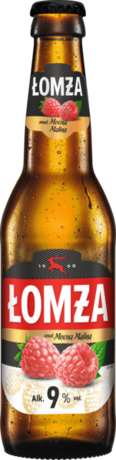 Łomża Piwo 9% malina 330 ml butelka bezzwrotna