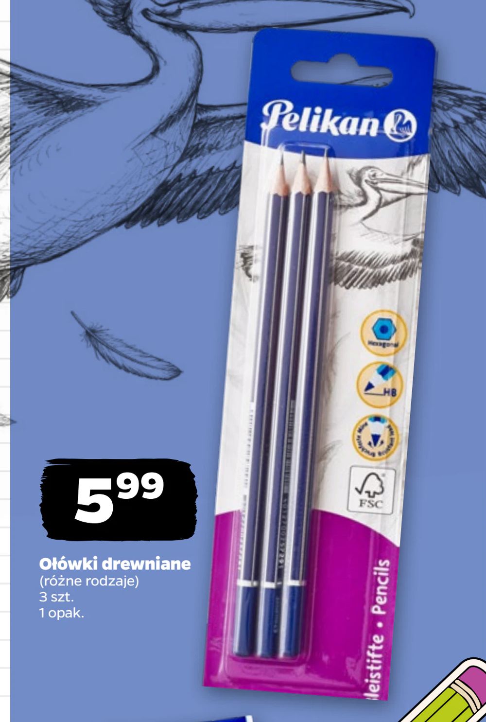 Ołówki drewniane