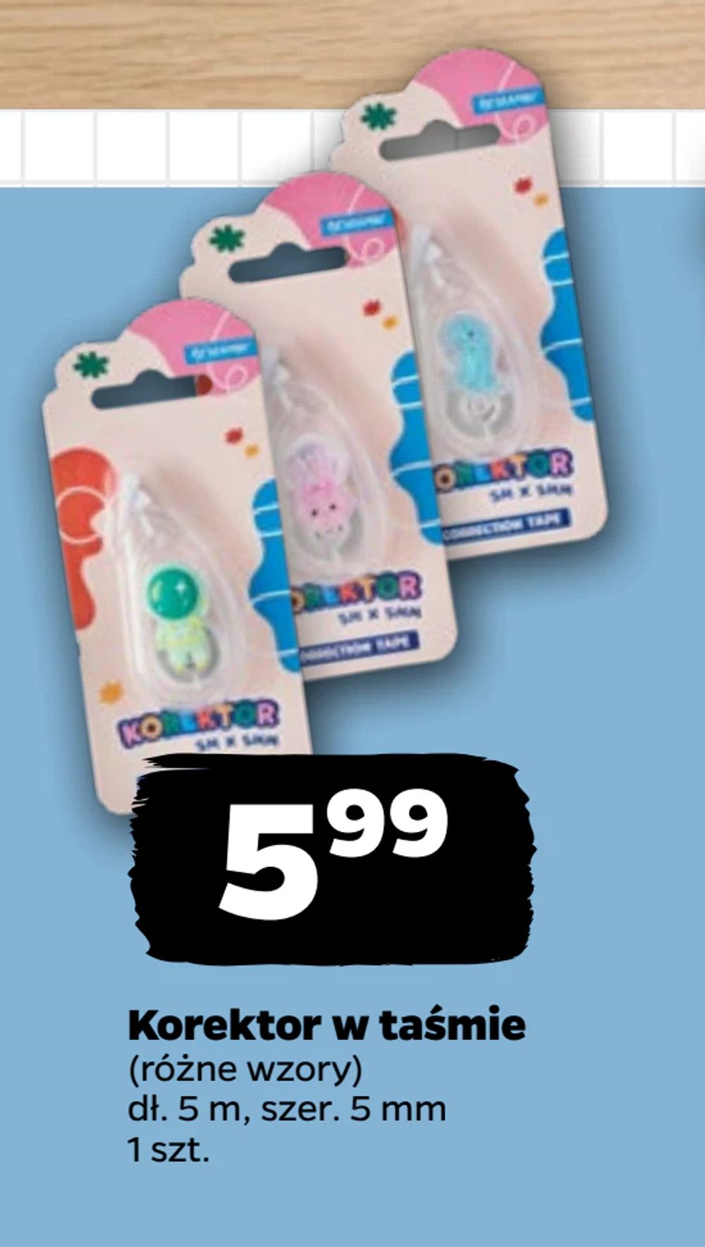 Korektor w taśmie