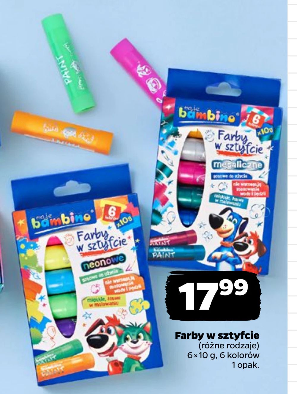 Farby w sztyfcie