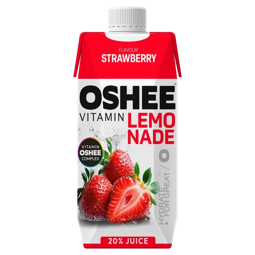Oshee Vitamin Lemonade Napój niegazowany smak truskawkowy 750 ml
