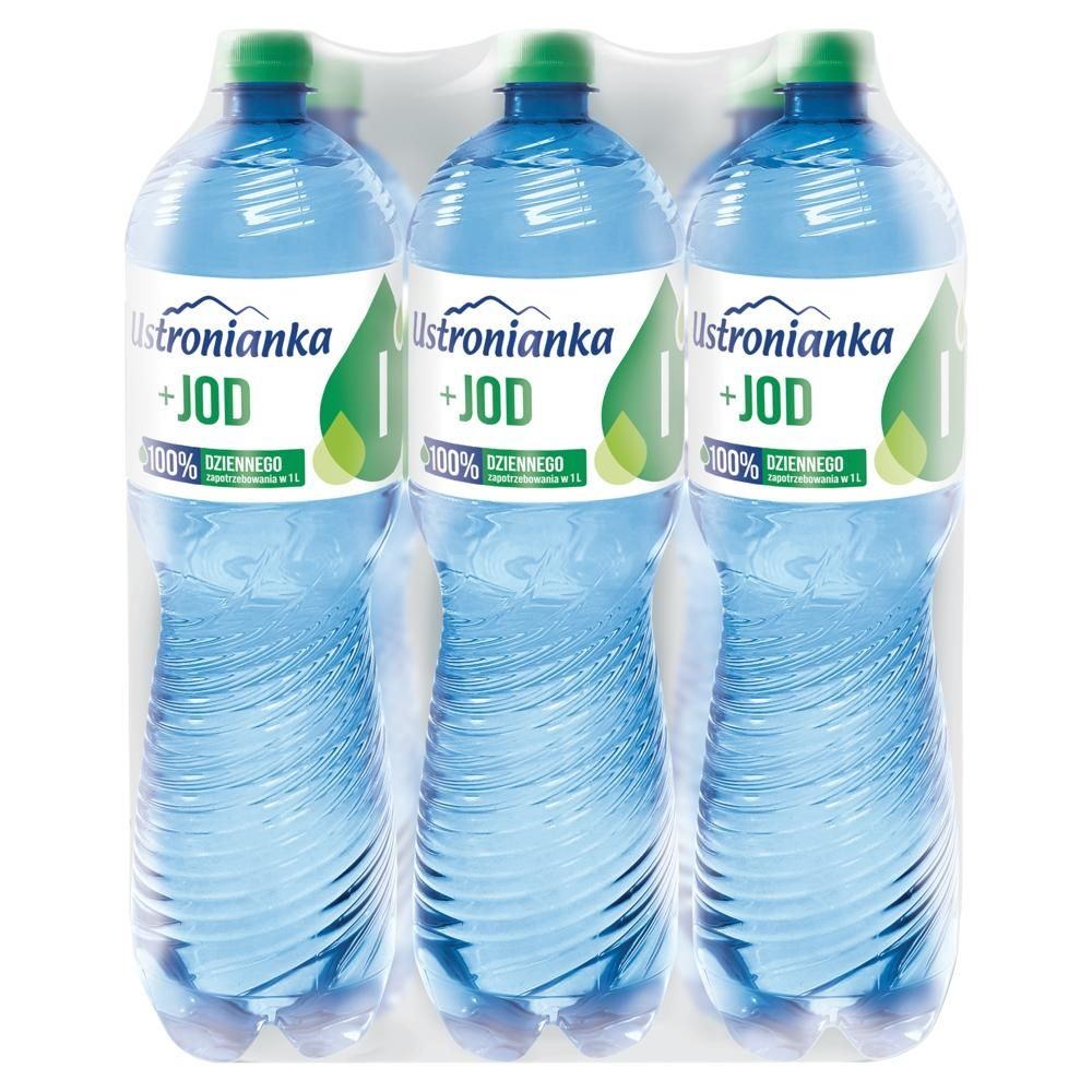 Ustronianka Napój gazowany z dodatkiem jodu 6 x 1,5 l