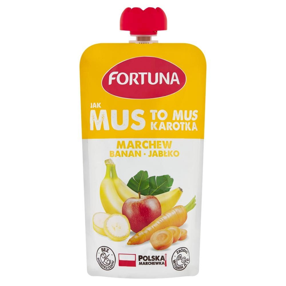Fortuna Mus marchew banan jabłko 200 g