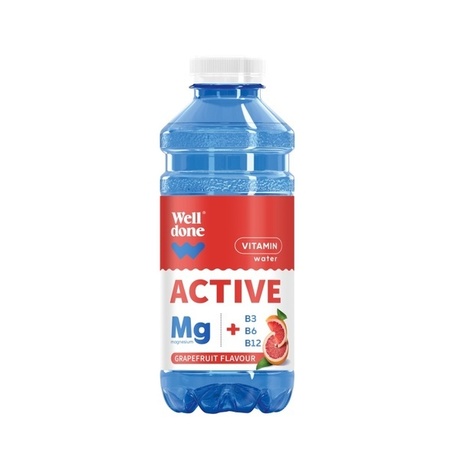 Well Done Woda witaminowa active grejpfrut 600 ml
