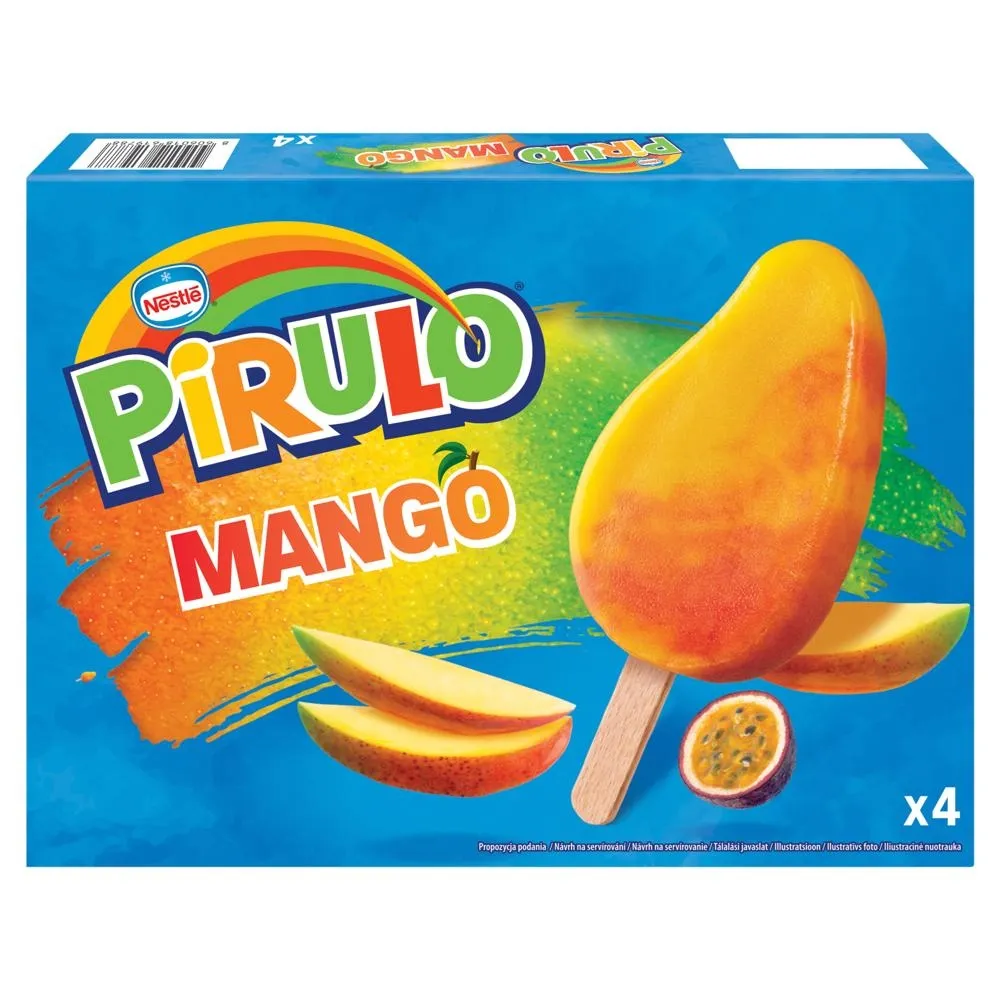 Pirulo Lody wodne mango i marakuja 280 ml (4 sztuki)