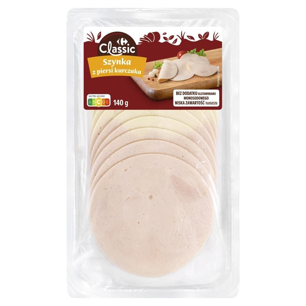 Carrefour Classic Szynka z piersi kurczaka 140 g