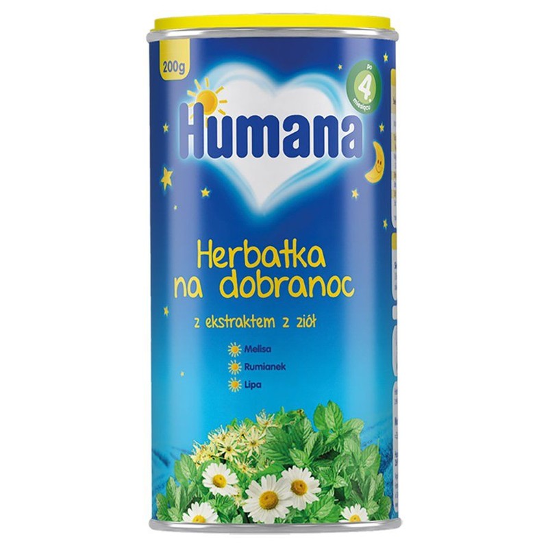 Herbatka na dobranoc po 4 miesiącu Humana 200 g