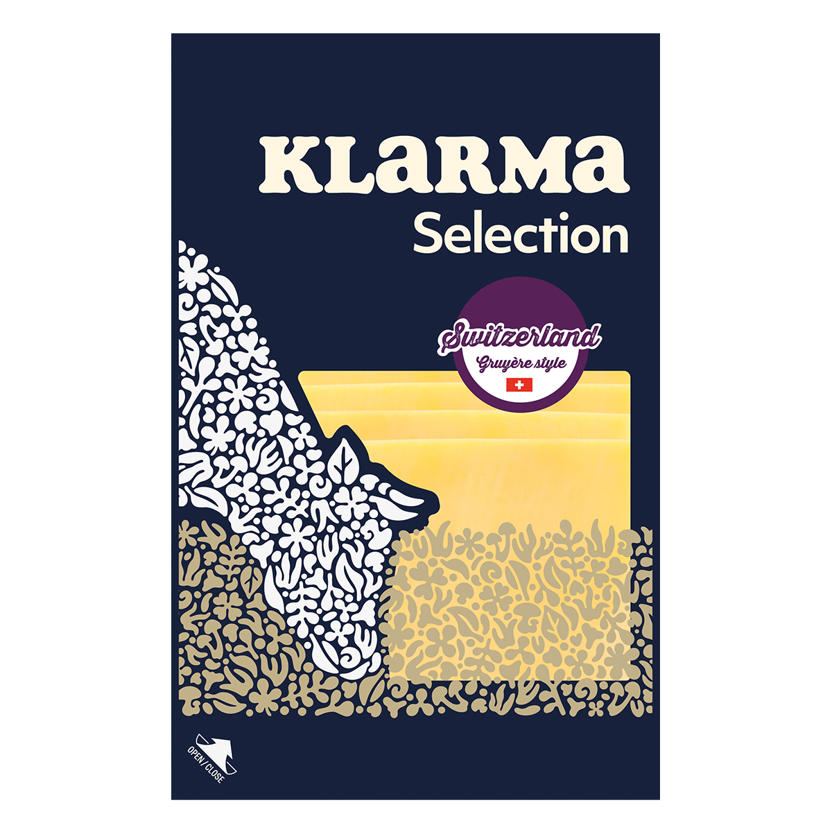 Klarma Selection Gruyère Style Plastry 100G