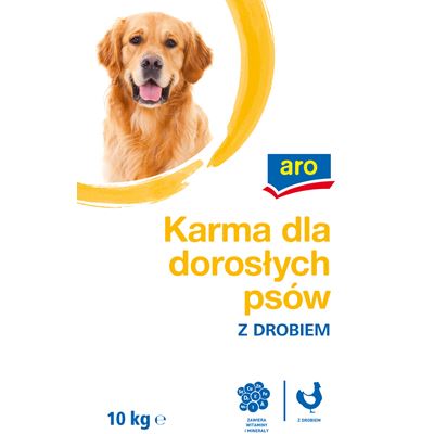 aro Karma dla dorosłych psów z drobiem 10 kg