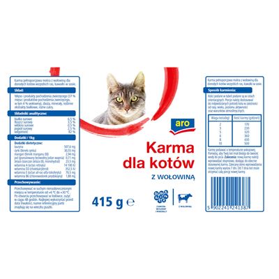 aro Karma dla kotów z wołowiną 415g