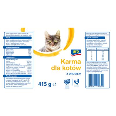 aro Karma dla kotów z drobiem 6 x 415 g