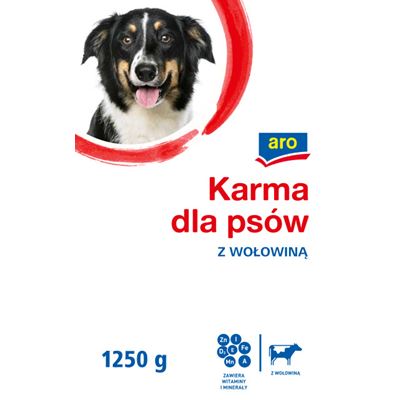 aro Karma dla psów z wołowiną 8 x 1,25 kg