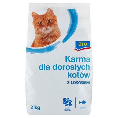 aro Karma dla dorosłych kotów z łososiem 2 kg