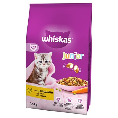whiskas Junior pysznym kurczakiem 6 x 1,4 kg