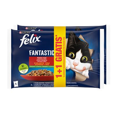 felix Fantastic Karma dla kota Kurczak i wołowina z warzywami 680 g