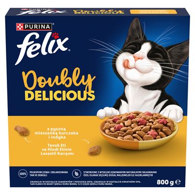 PURINA FELIX Sucha karma dla kota Kurczak i indyk 800 g