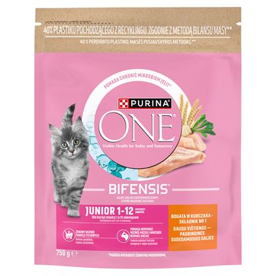 ONE PURINA Bifensis Junior Karma dla kociąt bogata w kurczaka 750 g