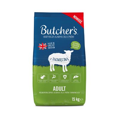 Butcher's Sucha karma dla psa Jagnięcina 15 kg