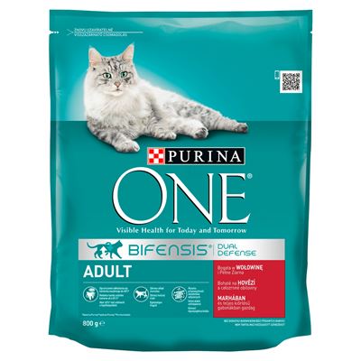 PURINA ONE Adult bogata w wołowinę i pełne ziarna 800g
