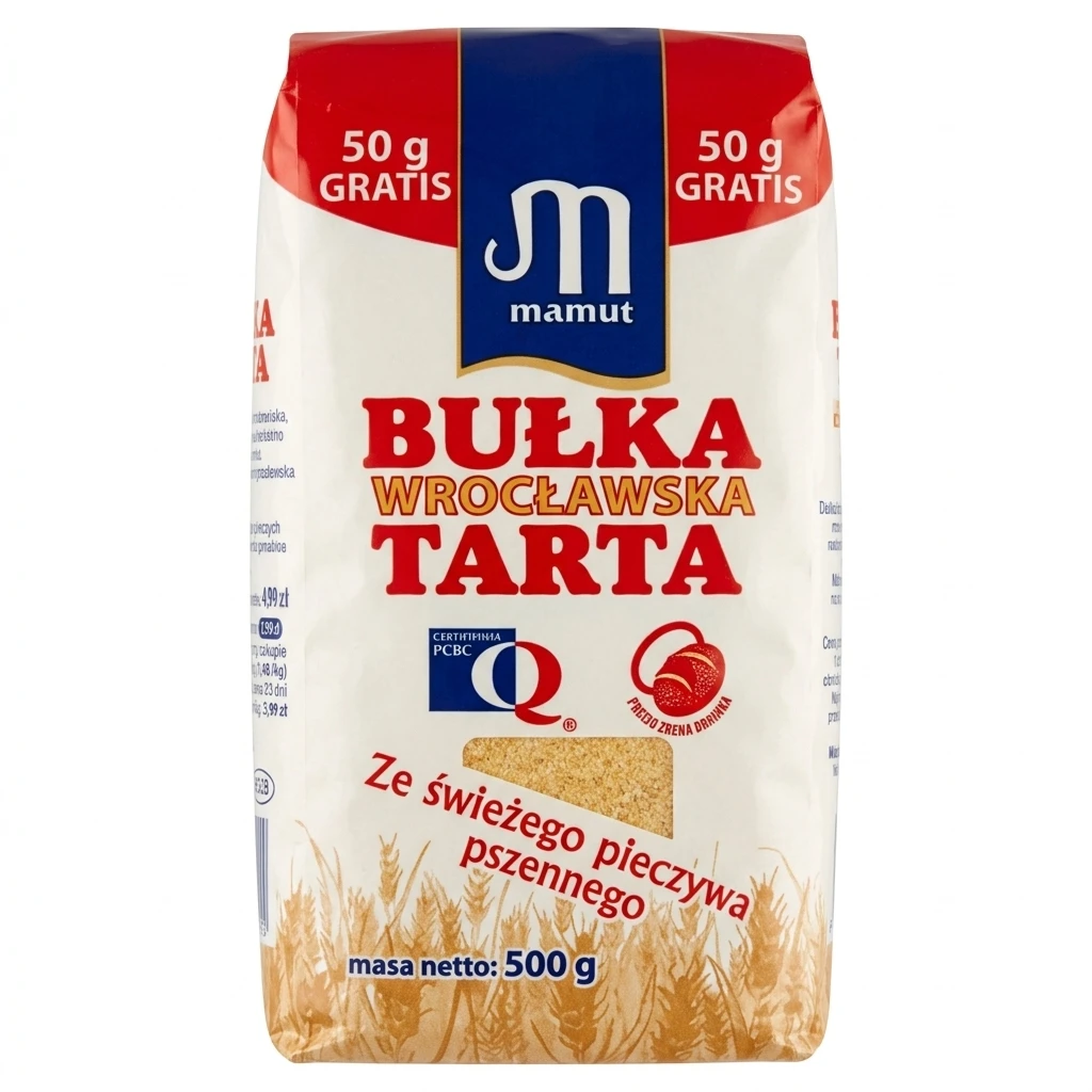 Bułka tarta wrocławska Mamut 450g+50g