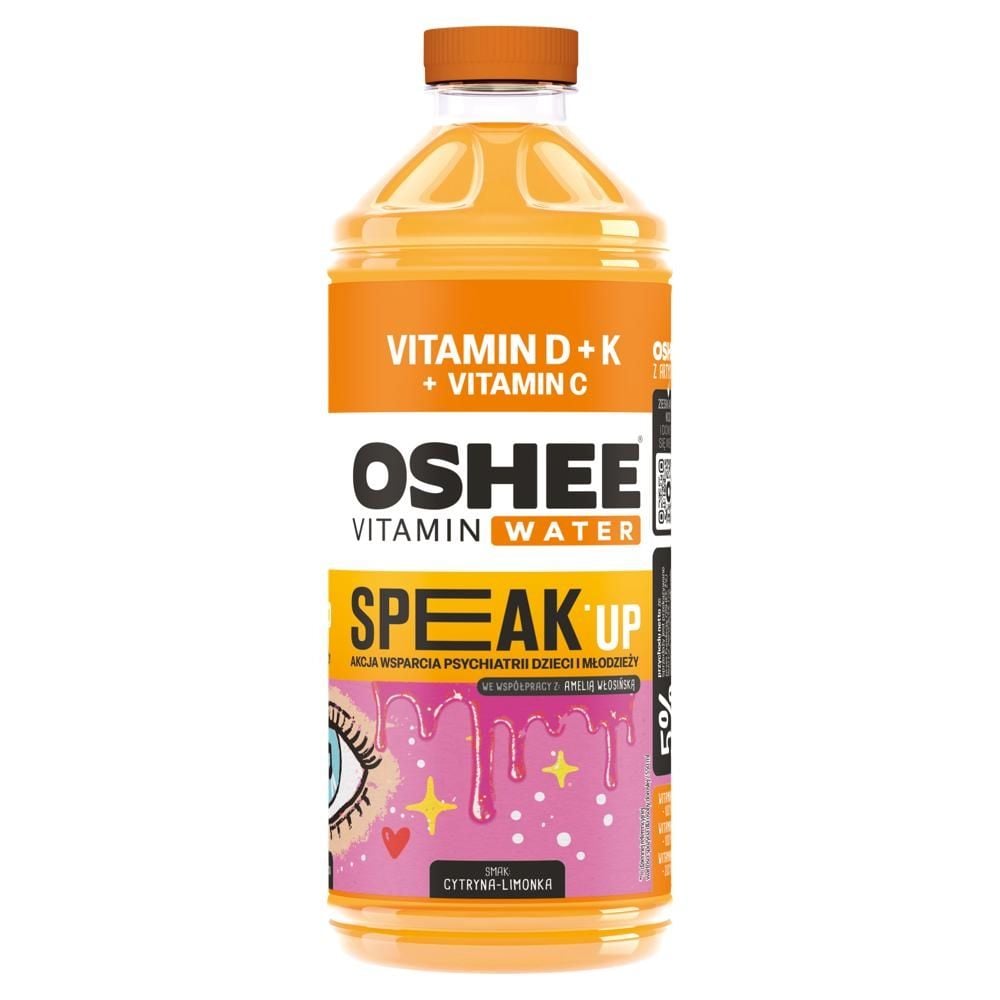Oshee Vitamin Water Napój niegazowany smak cytryna-limonka 1,1 l