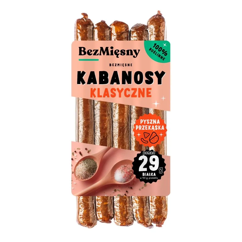 Bezmięsny Bezmięsne kabanosy klasyczne 160 g