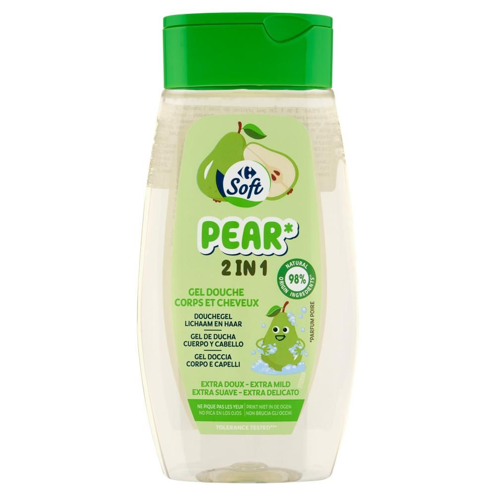Carrefour Soft Pear 2 in 1 Żel pod prysznic 250 ml
