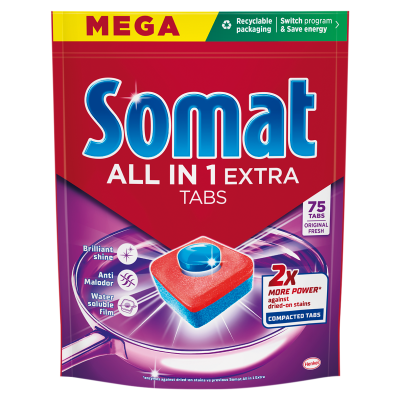 Tabletki do zmywarki All in One Extra 75 szt.