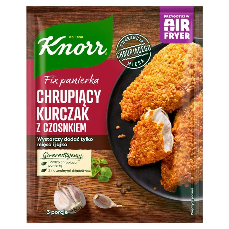 Fix Panierka chrupiący kurczak z czosnkiem Knorr 70 g