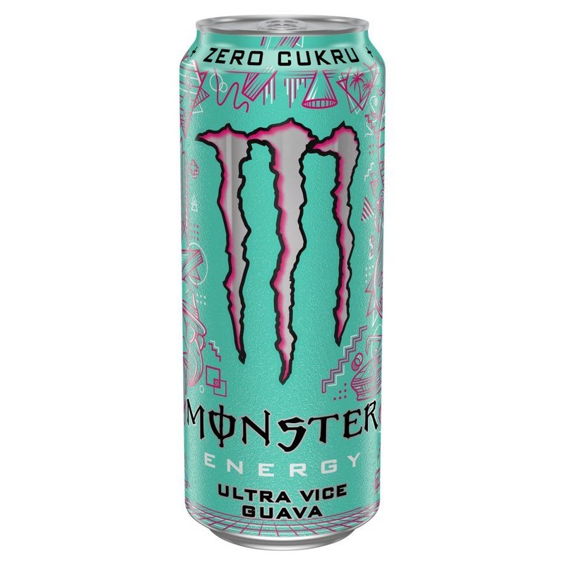 Gazowany napój energetyczny Ultra Vice Guava Monster 500 ml