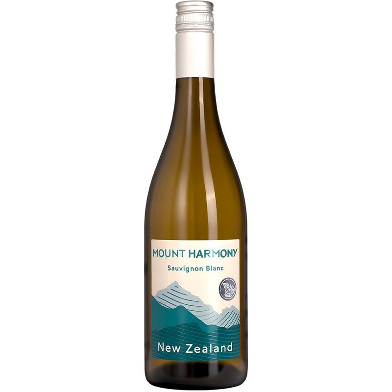 Wino nowozelandzkie białe wytrawne Sauvignon Blanc alk. 12,5% obj. Mount Harmony  750 ml