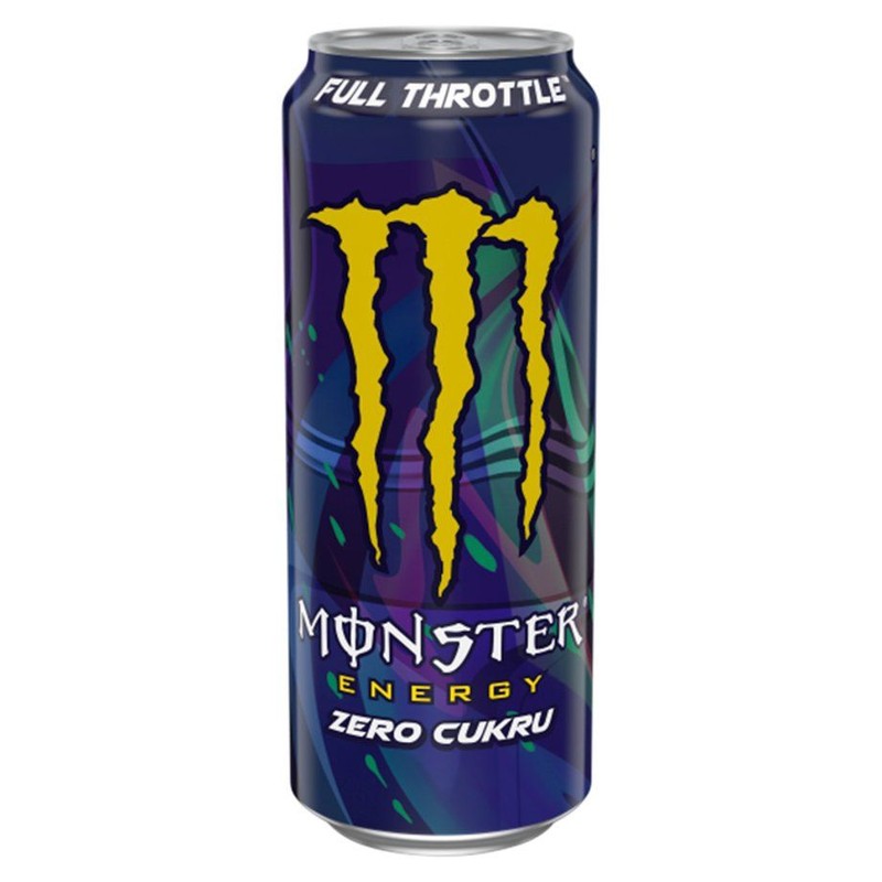 Gazowany napój energetyczny z tauryną, kofeiną, L-karnityną z dodatkiem witamin z grupy B  Monster 500 ml