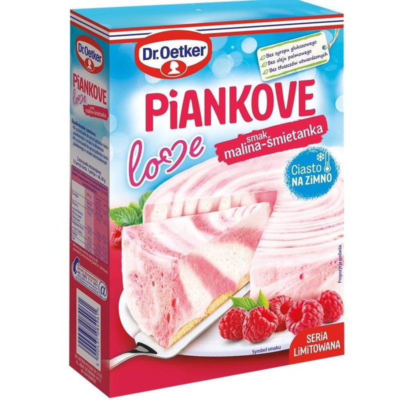 Piankove Love smak malina-śmietanka Dr.Oetker 160 g