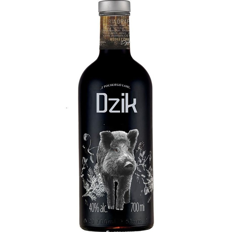 Wódka czysta Dzik z polskiego lasu alk. 40,0% obj. Dębowa 700 ml