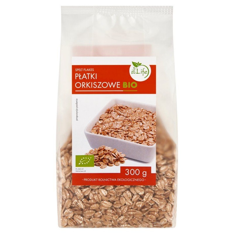 BIO Płatki orkiszowe  BioLife 300 g